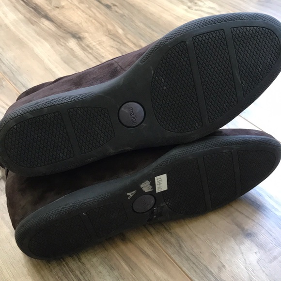 NWOT Me Too suede Houston slouch wedge bootie SZ 9 - Picture 3 of 6